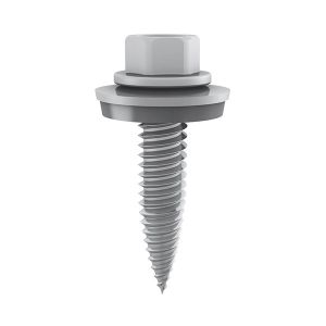 K2 thread-forming tapping screw with mounted EPDM supported washer 6x25