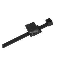 Buntband och fixeringsklämma 200X4.8 100st svart